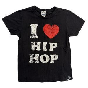 Trilogy Hip Hop Graphic Short Sleeve T Shirt Top  Size 4T Black & Red